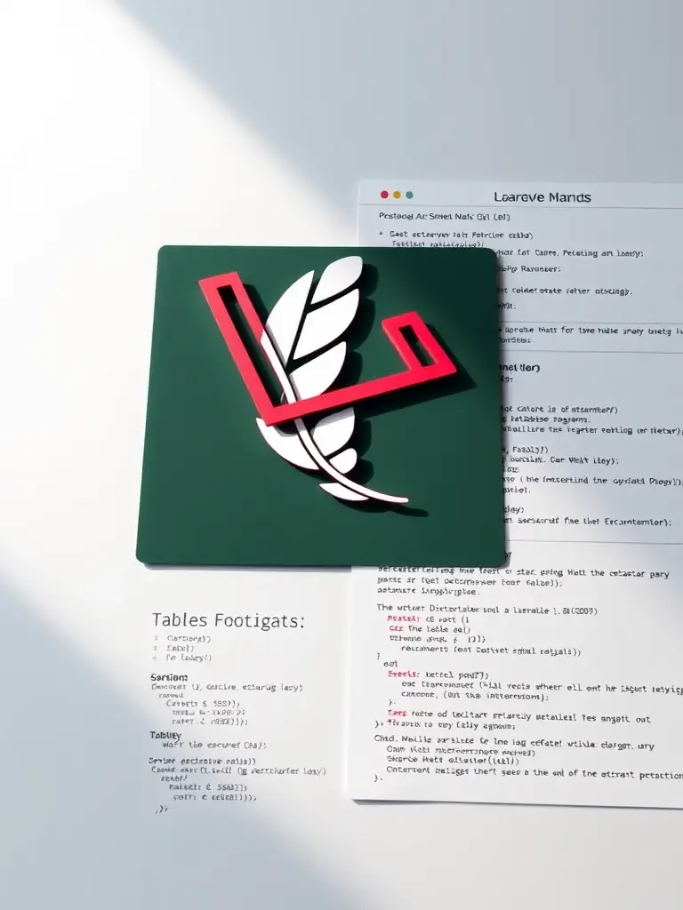 An image showing the Laravel logo with database architecture diagrams, emphasizing Parveen Webdevs' use of Laravel for building secure and maintainable web applications.